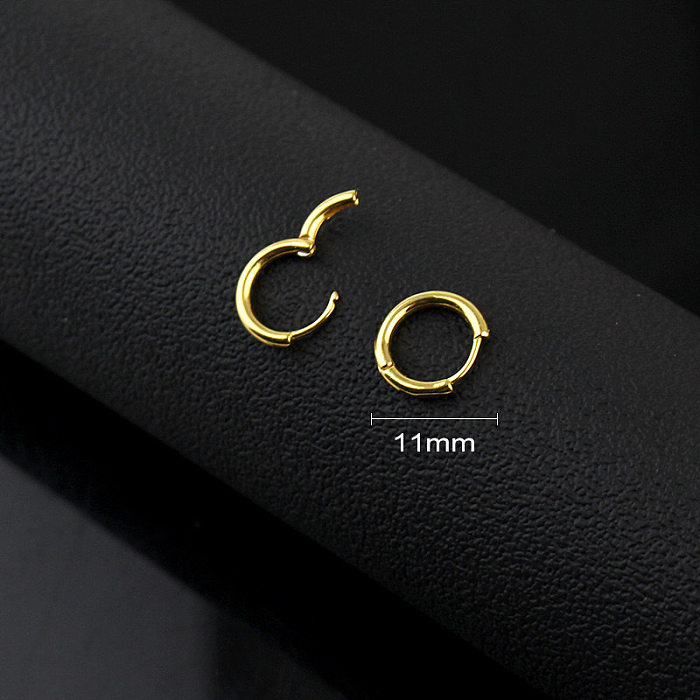 Fivelas de orelha de zircão microincrustadas em aço inoxidável da moda