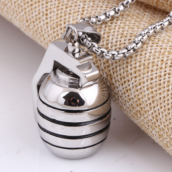 Simple Style Geometric Stainless Steel Pendant Necklace