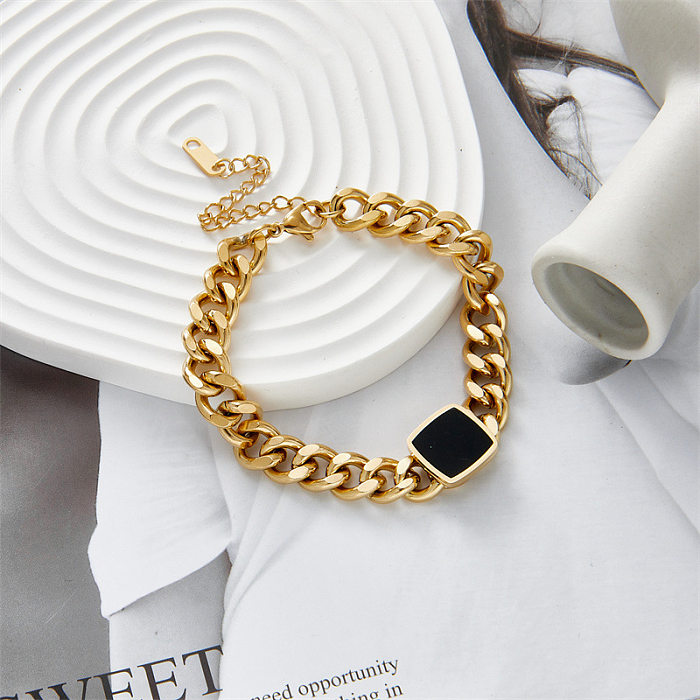 New Style Hip Hop Stainless Steel Thick Chain Bracelet