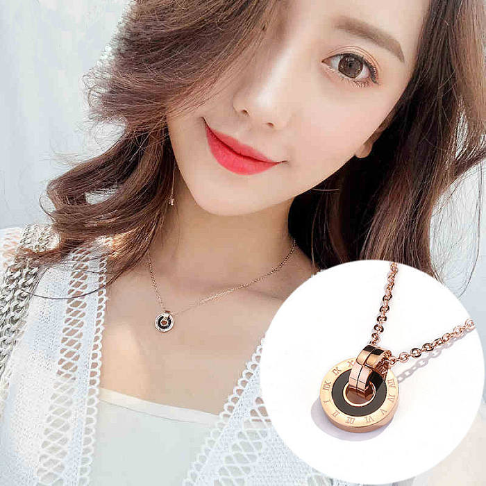 Simple Style Letter Stainless Steel Plating Necklace 1 Piece