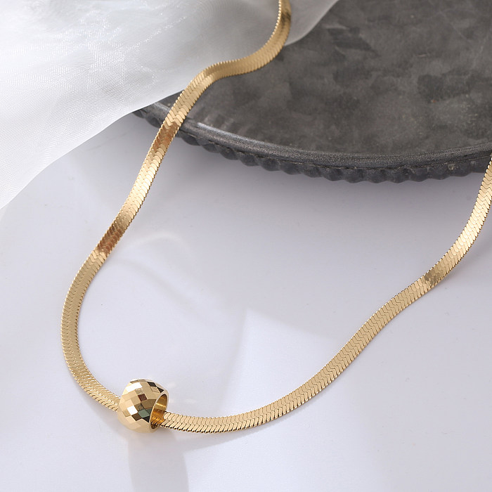 Modische Argyle-Halskette aus Edelstahl mit Überzug aus Edelstahl, 1 Stück