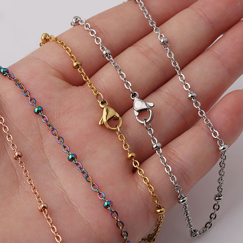 Fashion Geometric Stainless Steel  Plating Necklace 1 Piece