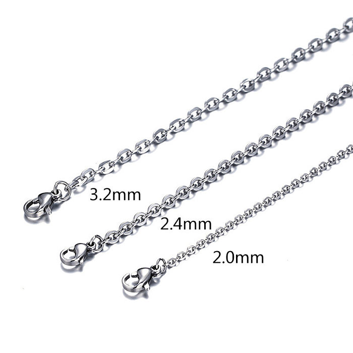 Fashion Geometric Stainless Steel Necklace Plating Stainless Steel  Necklaces