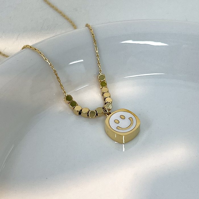 1 Stück Damen-Halskette mit herzförmiger Blume, Edelstahl-Beschichtung, Inlay, künstlichen Edelsteinen