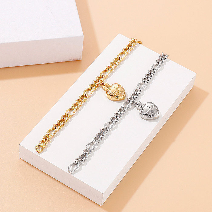 Stainless Steel Heart-shaped Fashion Bracelet Jewelry Wholesale jewelry