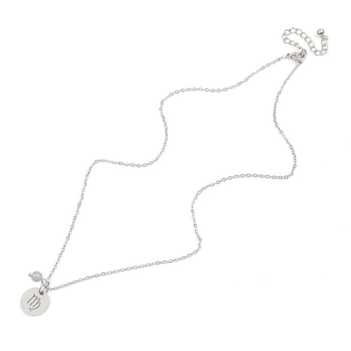 Modische Sternbild-Halskette aus Edelstahl mit Edelstahlbeschichtung, 1 Stück