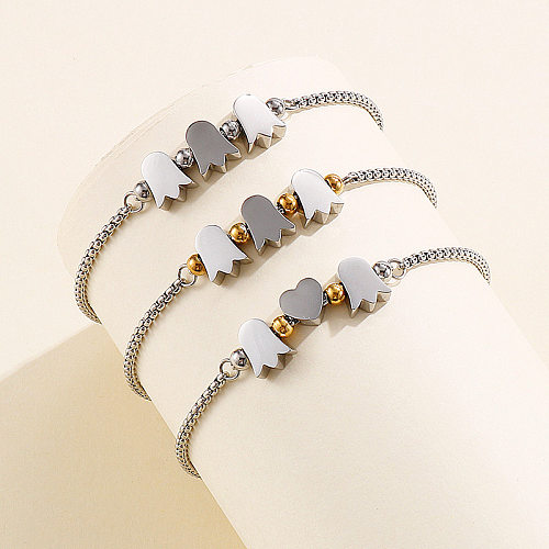 Novo produto joias da moda pulseira ajustável de aço inoxidável atacado