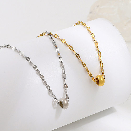 Fashion Ball Stainless Steel  Plating Necklace