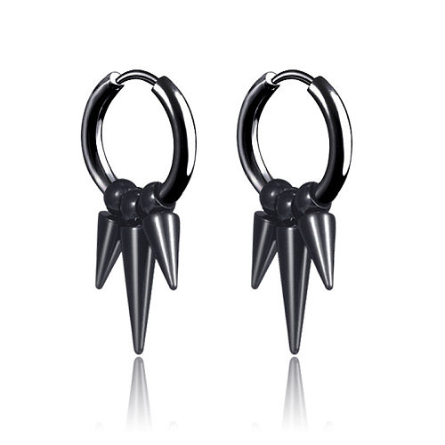 Simple Style Geometric Stainless Steel  Earrings Plating Stainless Steel  Earrings 1 Piece