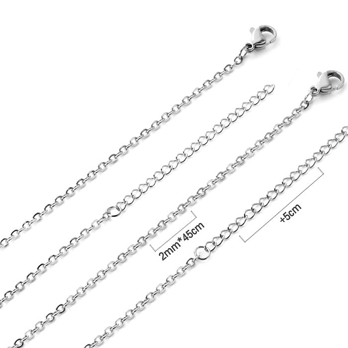 Simple Style Geometric Stainless Steel  Plating Necklace 1 Piece