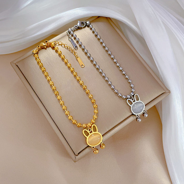 Bracelets d'opale incrustés d'acier et de titane de constellation de style simple