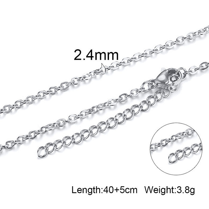 Fashion Geometric Stainless Steel Necklace Plating Stainless Steel  Necklaces