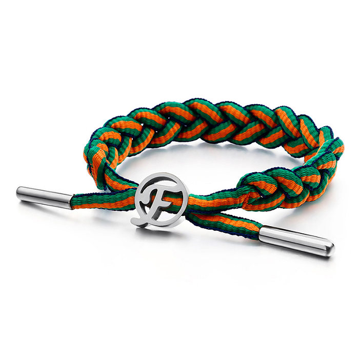 European And American Personality Creative Stainless Steel Braided Multi-color Couple Pull Handle Rope