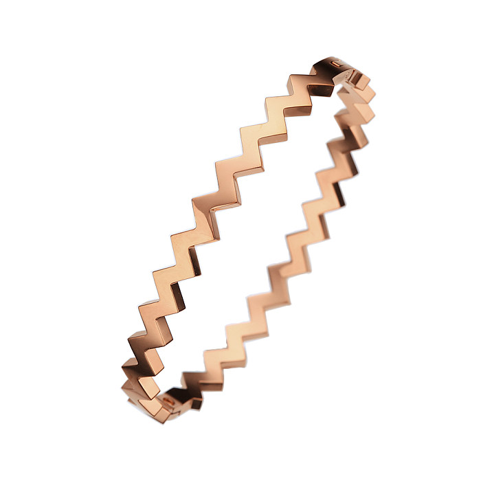 Bracelet à placage irrégulier en acier inoxydable et titane, nouveauté, Style Simple, géométrique