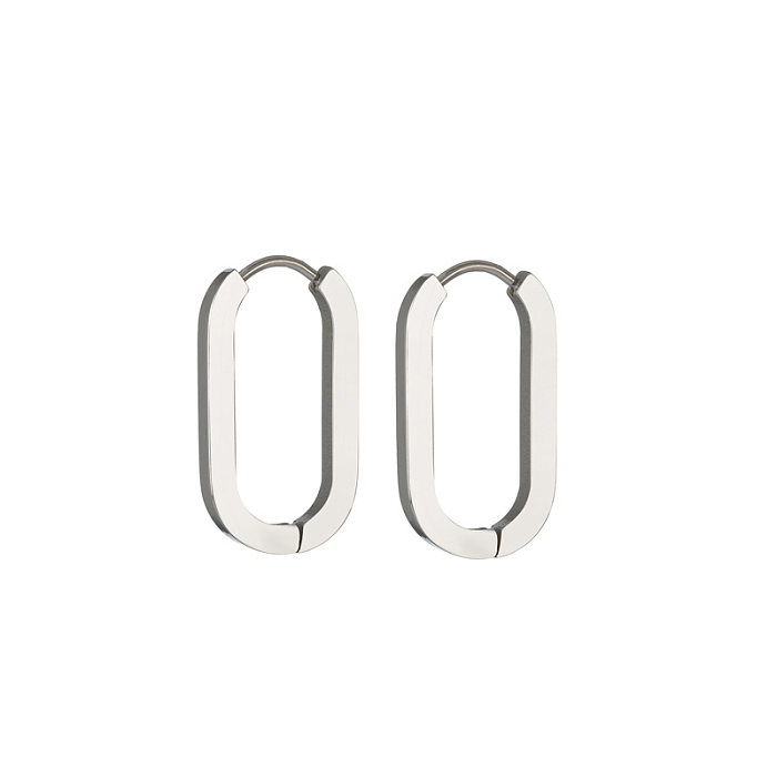 Han Dongdaemun – boucles d'oreilles ovales creuses et dignes pour femmes, anneau d'oreille transfrontalier, Design de Niche, épingle d'oreille élégante, tendance