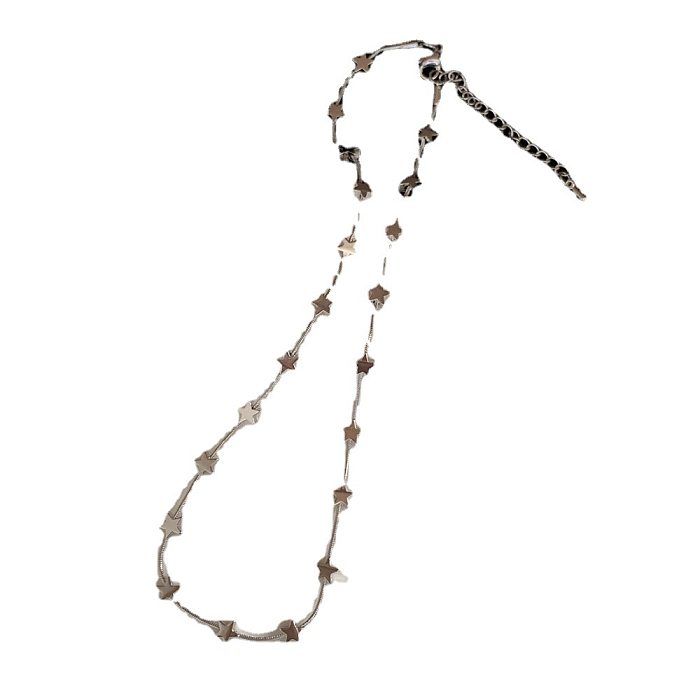 Süße Stern-Herz-Form-Legierungs-Naturstein-Edelstahl-Halskette in großen Mengen