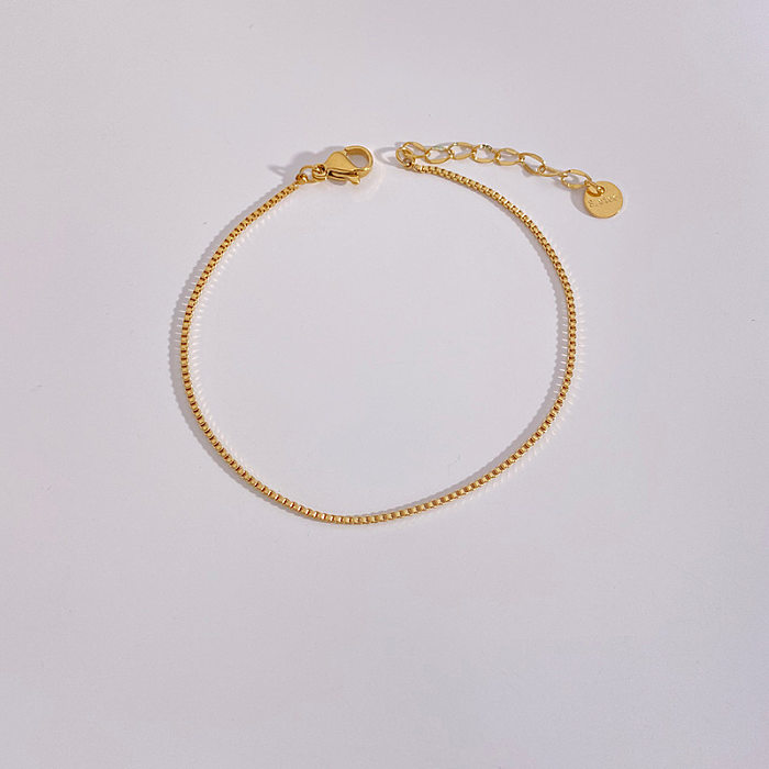 Casual Geometric Stainless Steel Plating Bracelets
