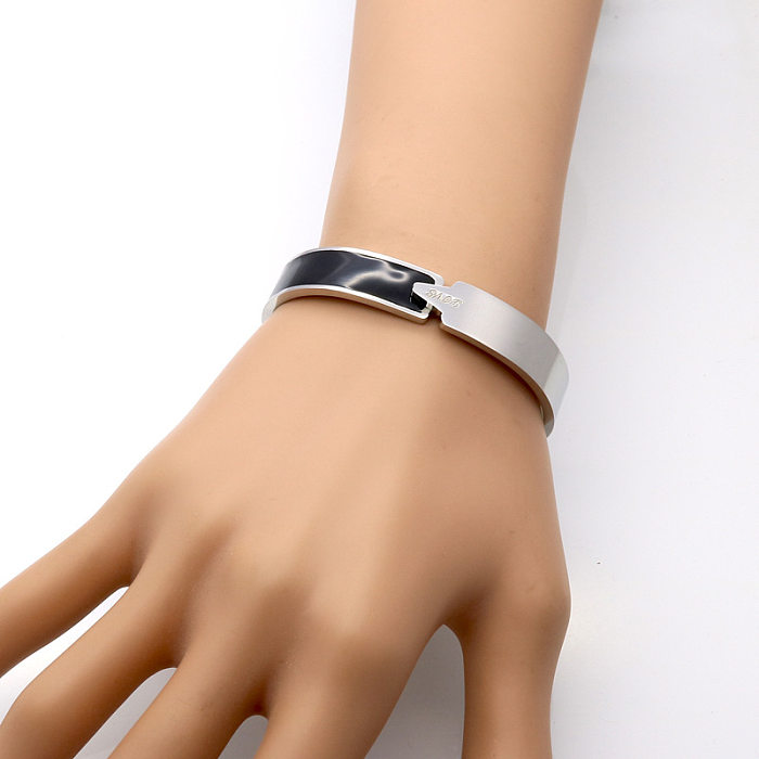 Wholesale Simple Style Love Titanium Steel Bangle