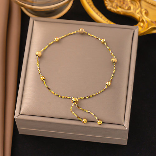 Bracelets de placage en acier titane géométrique de style classique de style simple