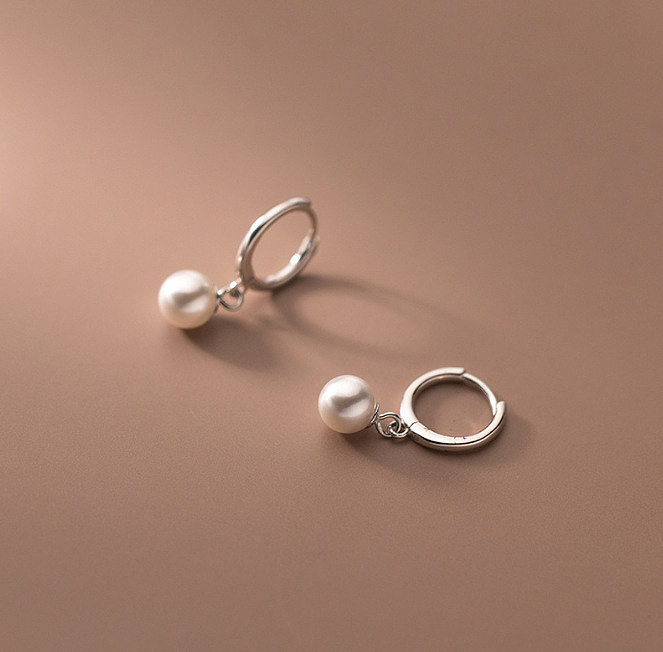 1 paire de boucles d'oreilles pendantes en acier inoxydable plaqué or 18 carats, Style classique pour femmes