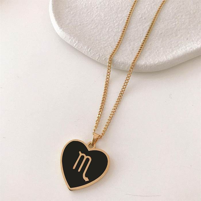 Modern Style Constellation Stainless Steel Pendant Necklace In Bulk