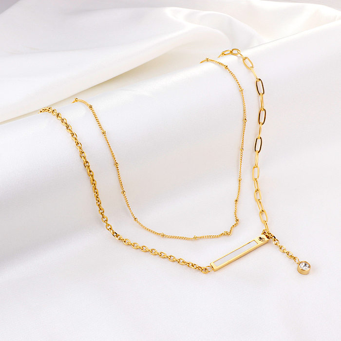 Fashion Universe Astronaut Stainless Steel  Artificial Rhinestones Artificial Pearls Layered Necklaces