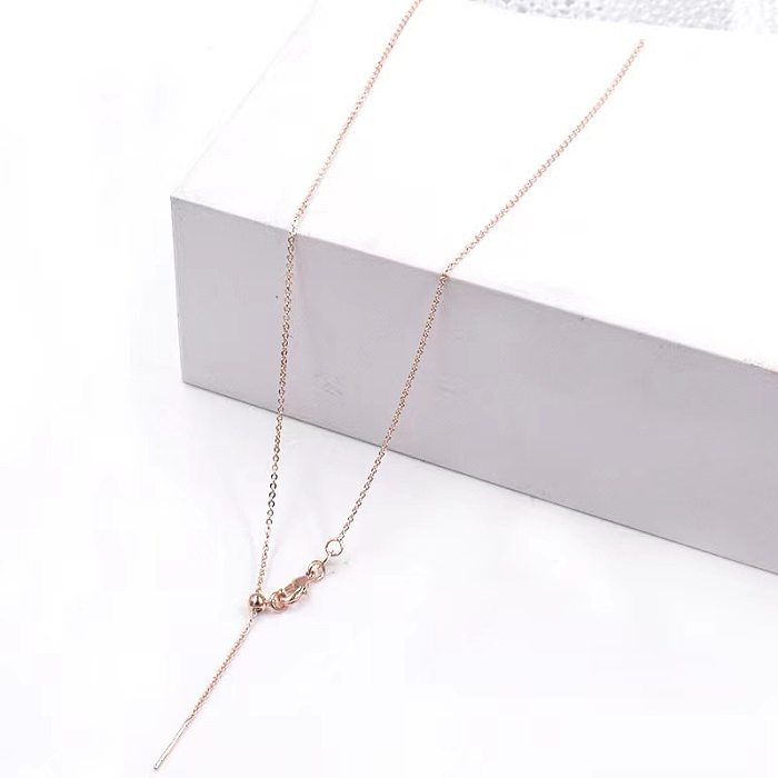 Fashion Geometric Stainless Steel Chain Necklace