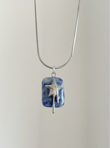 Basic Star Stainless Steel Pendant Necklace