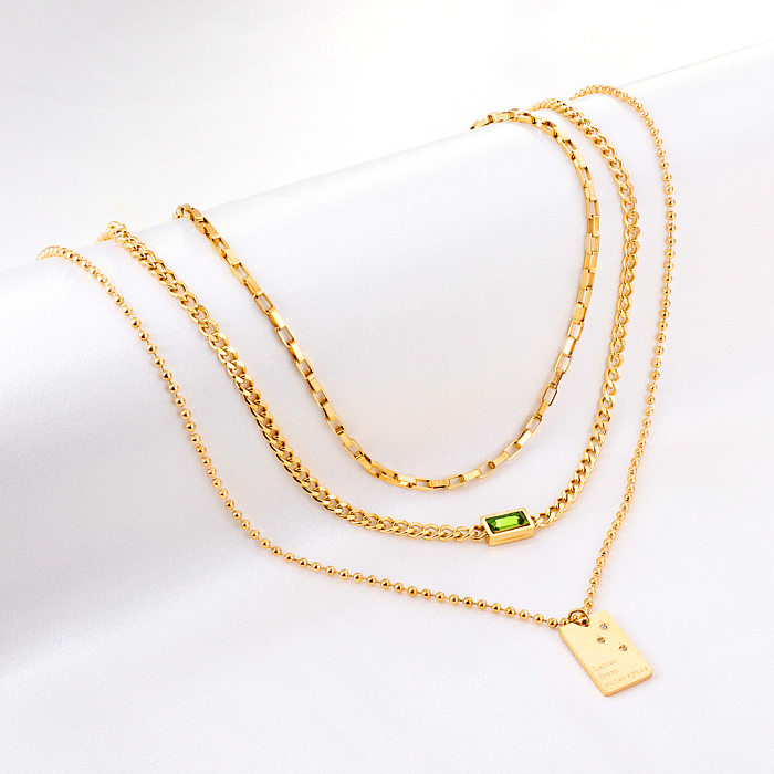 Fashion Universe Astronaut Edelstahl künstliche Strasssteine ​​künstliche Perlen geschichtete Halsketten