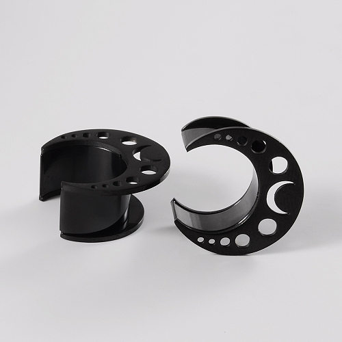 1 Piece Simple Style Classic Style Moon Plating Stainless Steel  Gold Plated Ear Studs