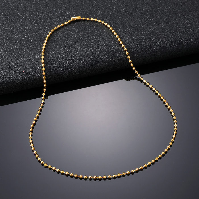 Einfache geometrische Halskette aus Edelstahl, 1 Stück