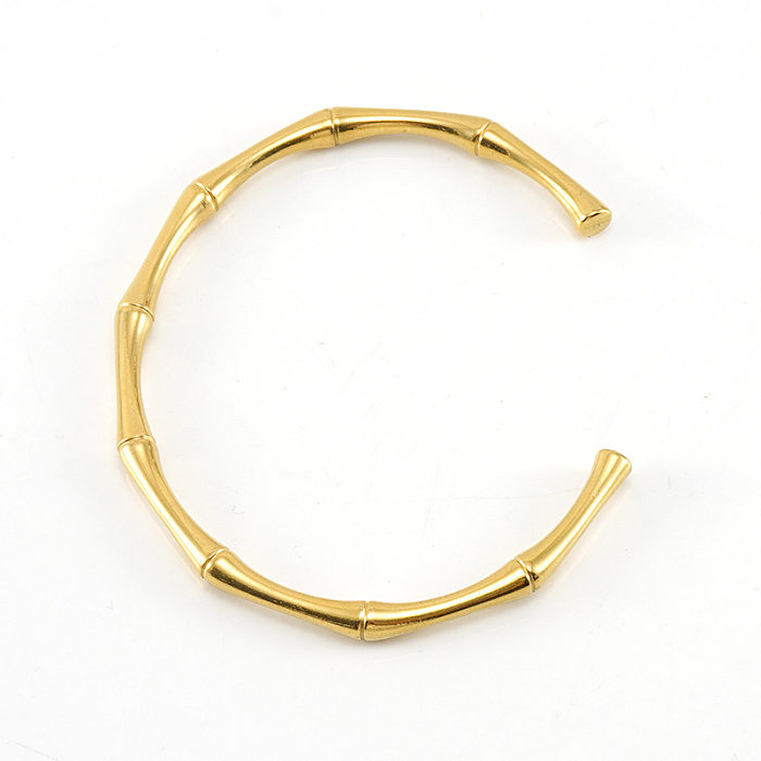 Bracelets en acier inoxydable de placage de bracelet en acier au titane géométrique de mode