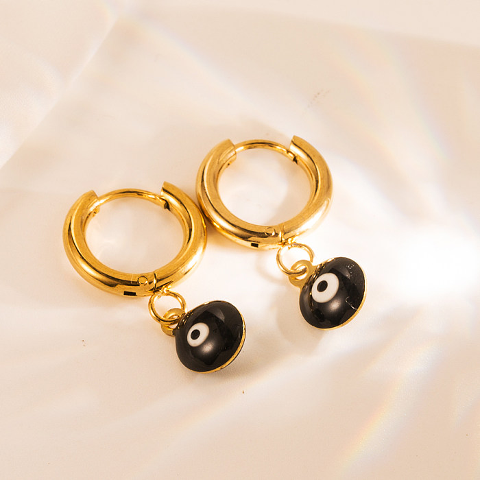 Special Trendy Style All-Match Simple Ear Clip Stainless Steel  Gold-Plated High-Grade Earrings