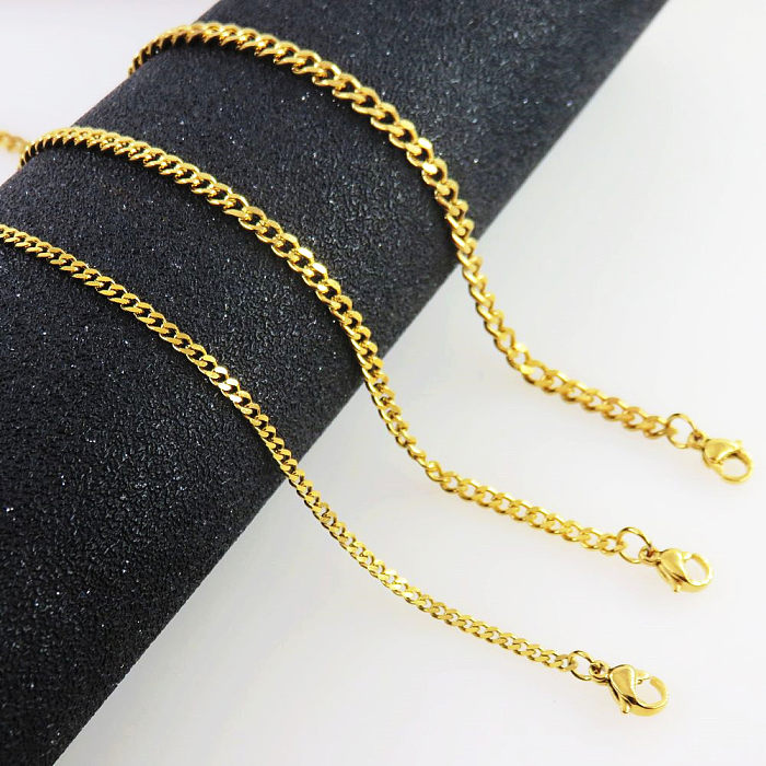 Simple Style Geometric Stainless Steel Plating Necklace 1 Piece