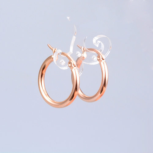 jewelry Simple Round Stainless Steel Hoop Earrings Wholesale Jewelry