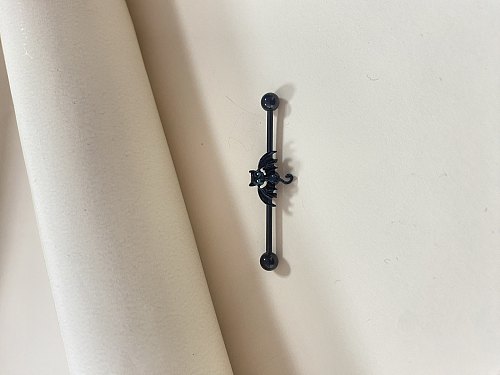 1 Piece Hip-Hop Sexy Solid Color Polishing Lacquer Painting Plating Stainless Steel  White Gold Plated Cartilage Earrings