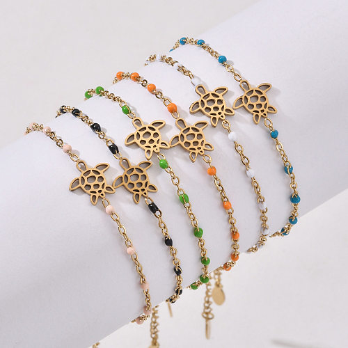 Cute Tortoise Stainless Steel Plating Bracelets