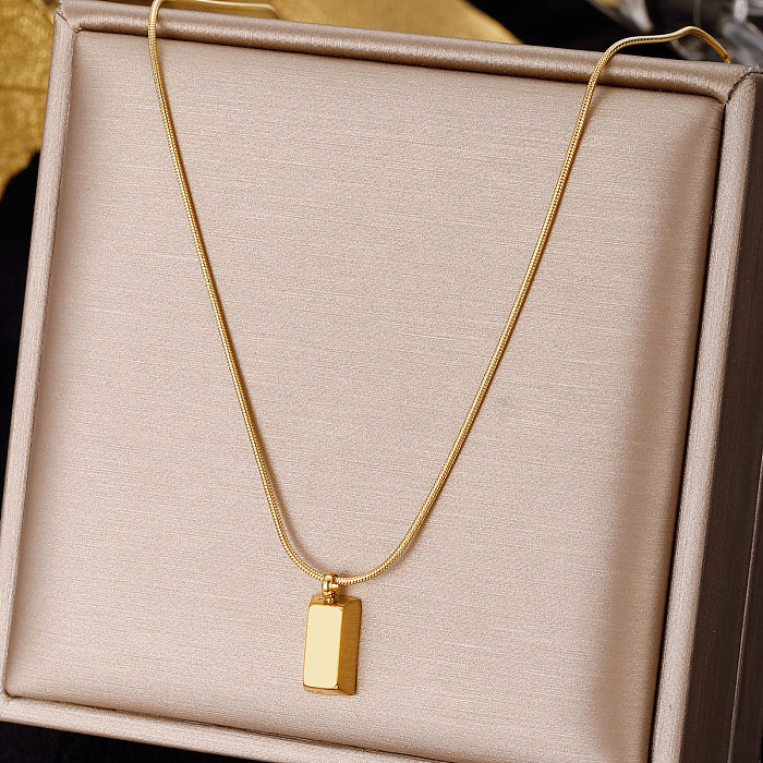 Collier pendentif en Zircon avec incrustation de placage en acier inoxydable en forme de cœur de feuille de Style Simple