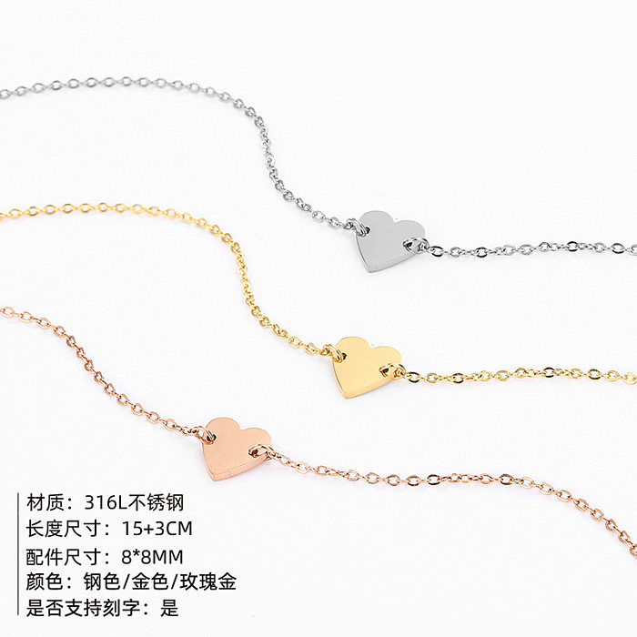 Fashion Jewelry New Summer Love Bracelet Stainless Steel Gold-plated Bracelet Wholesale jewelry