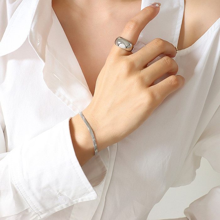 Collier de Bracelets géométriques en acier inoxydable pour femmes, Style Simple, à la mode, colliers en acier inoxydable