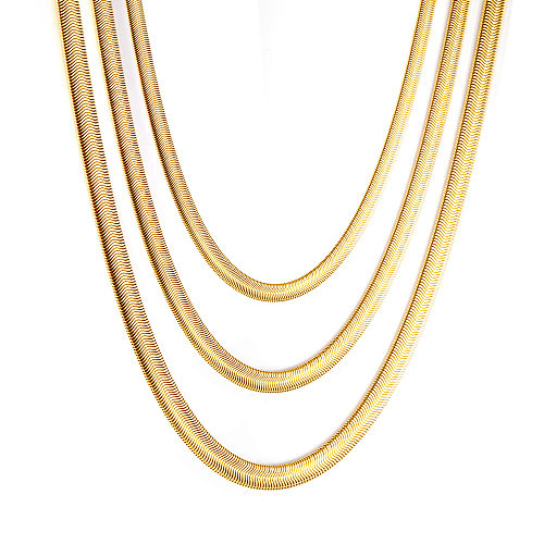Fashion Geometric Stainless Steel  Plating Chain Necklace