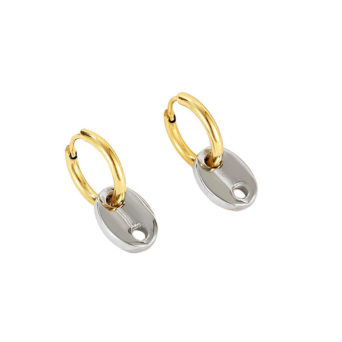 Simple Geometric Earrings Wholesale Ear Clip Stainless Steel  Metal Nose Earrings