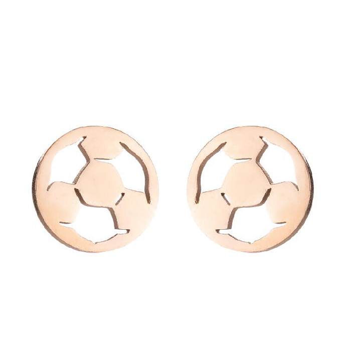 1 Pair Simple Style Letter Stainless Steel  Irregular Earrings