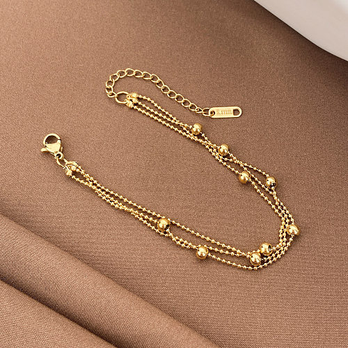 Commute Solid Color Stainless Steel Plating Bracelets