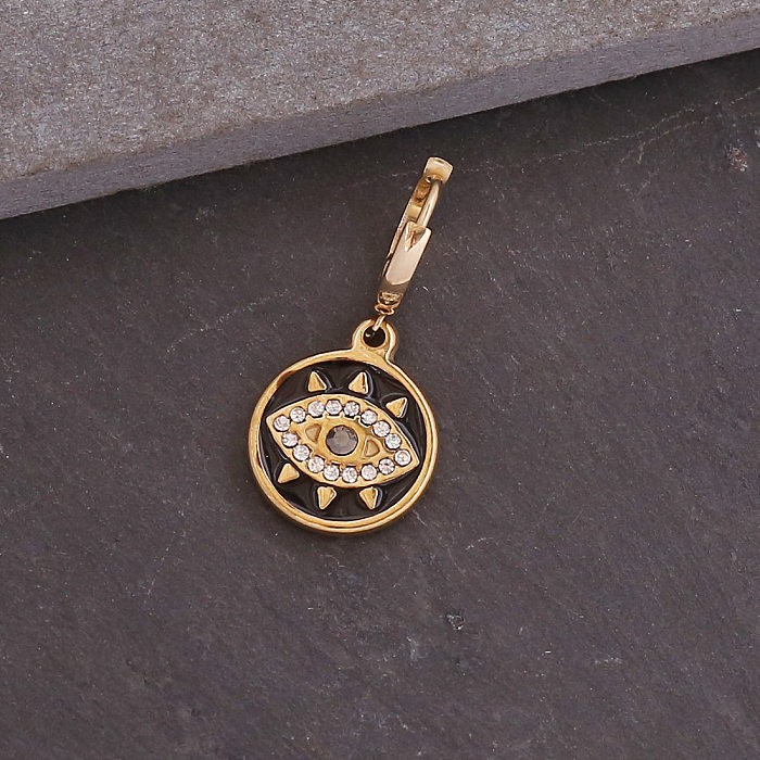 Bijoux en gros pendentif en forme d'oeil boucles d'oreilles en acier inoxydable bijoux