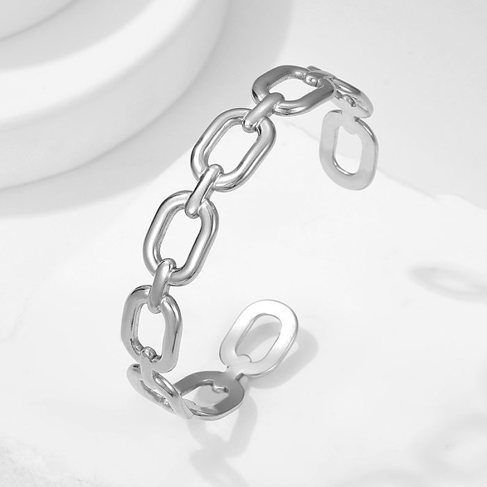 Simple Style Stainless Steel Bangle 1 Piece