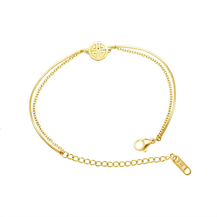 Double-layer Hi Word Snake Chain Bracelet Steel Material No Fading No Allergies Wholesale jewelry