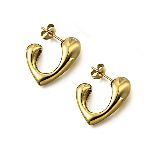 alien three-dimensional love niche design earrings with a sense of design