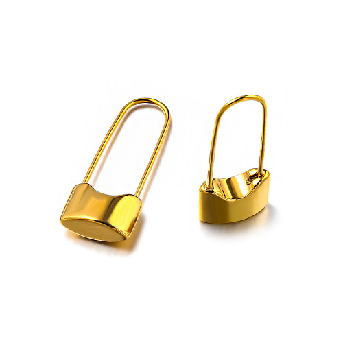 gold plated Stainless Steel earrings-SSEGG143-15842