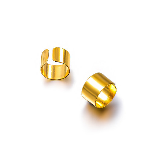 18K gold pvd 6mm wire diameter plain ring personalized design ear bone ear clip